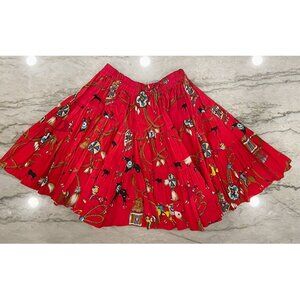 Custom made Cowboy and Indian circle skirt. Size S-M